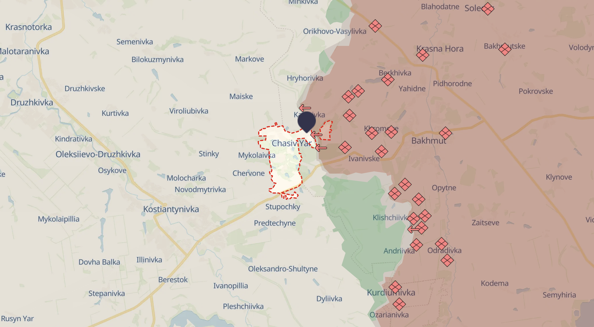Russian troops control about 40% of Chasiv Yar - Defense Forces
